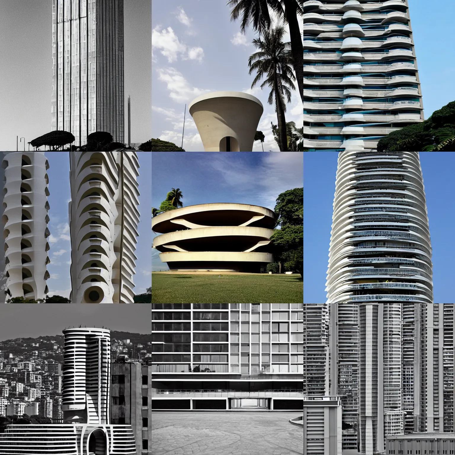 Prompt: a building by oscar niemeyer