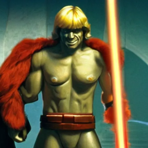 Image similar to he - man in a star wars movie scene