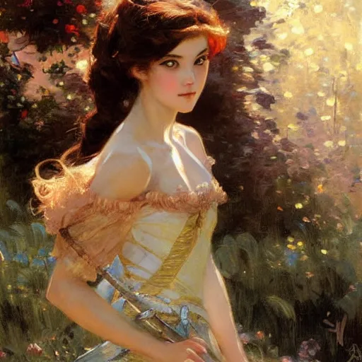 Image similar to portrait of anime princess, painting by gaston bussiere, craig mullins, j. c. leyendecker