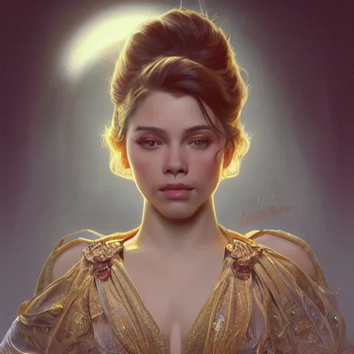 Prompt: ultra realistic illustration, scarlett estevez as president, intricate, elegant, highly detailed, digital painting, artstation, concept art, smooth, sharp focus, illustration, art by artgerm and greg rutkowski and alphonse mucha