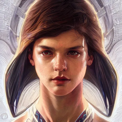 Image similar to Beautiful portrait of spiderman, wide angle, intricate, wild, highly detailed, digital painting, artstation, concept art, smooth, sharp focus, illustration, art by artgerm and greg rutkowski and alphonse mucha - W 768