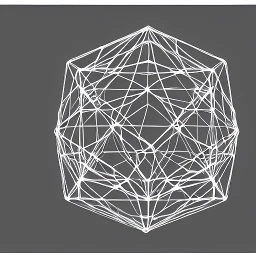 Image similar to wireframe model of platonic solids conquering the world, apocalypse, high details, perfect lightning, witching hour