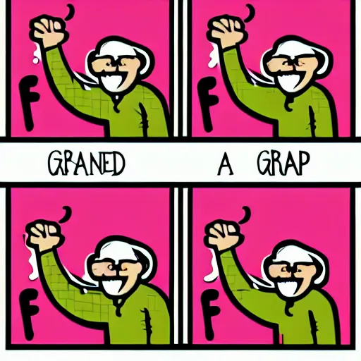 Image similar to crazy - rant - grandpa - frick as an nft - comic - art made by pop wonder, svg comic style, vector - artwork made in adobe - illustrator