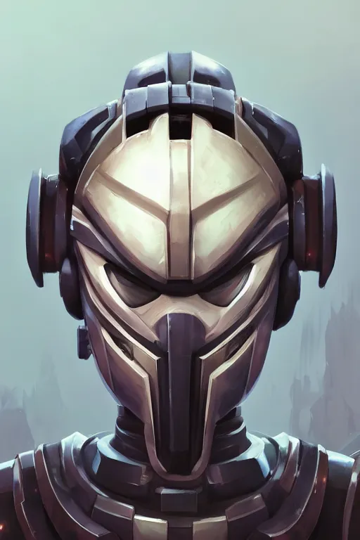 Image similar to epic mask helmet robot ninja portrait stylized as fornite style game design fanart by concept artist gervasio canda, behance hd by jesper ejsing, by rhads, makoto shinkai and lois van baarle, ilya kuvshinov, rossdraws global illumination radiating a glowing aura global illumination ray tracing hdr render in unreal engine 5