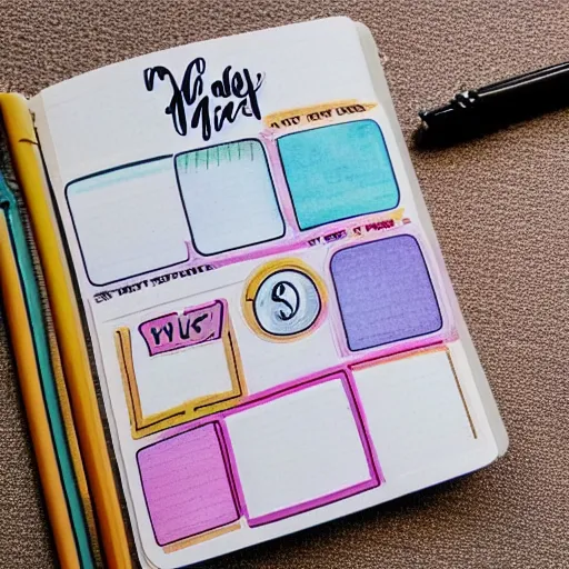 Prompt: cute monday sticker for bullet journal