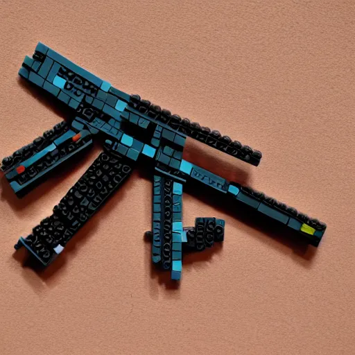 Image similar to ak - 4 7 made with lego