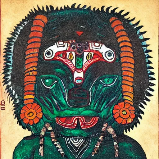 Image similar to portrait of xolotl