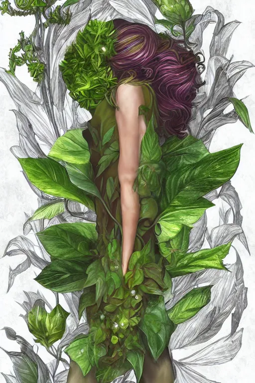 Image similar to book cover | plant fairy | digital painting | highly detailed | ultra realistic | dark fantasy