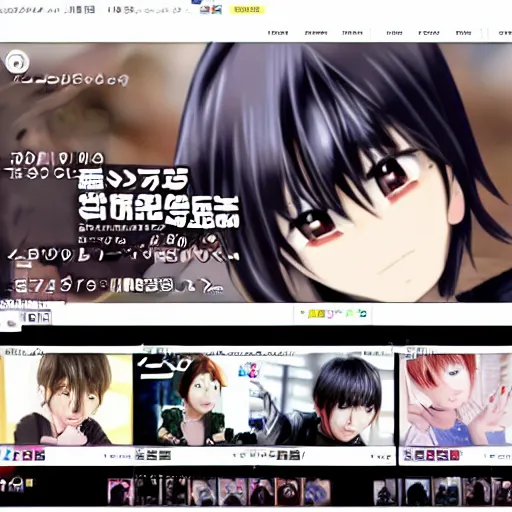 Prompt: niconico frontpage