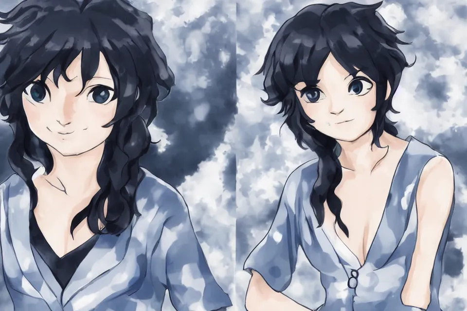 Image similar to A portrait of Fubuki from Kantai Collection