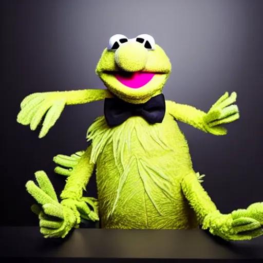 Image similar to studio portrait still of muppet!!!!! boris!!!!!! as a muppet muppet as a muppet, 8 k, studio lighting, key light,