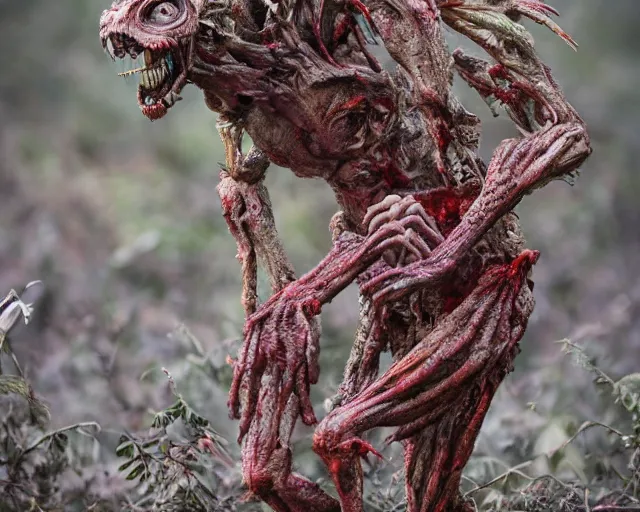 Image similar to 2 0 0 mm wildlife photography of an infected fungal graceful lithe horror giant zombie alien running. highly detailed 8 k. intricate. lifelike. nikon d 8 5 0.