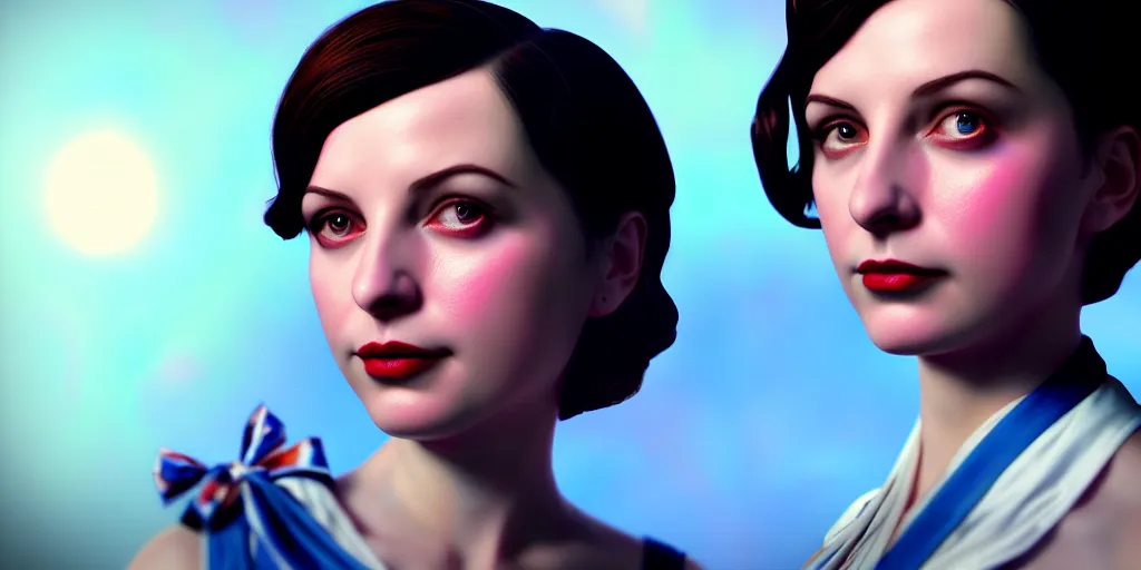 Elizabeth from Bioshock Infinite, wallpaper, Stable Diffusion