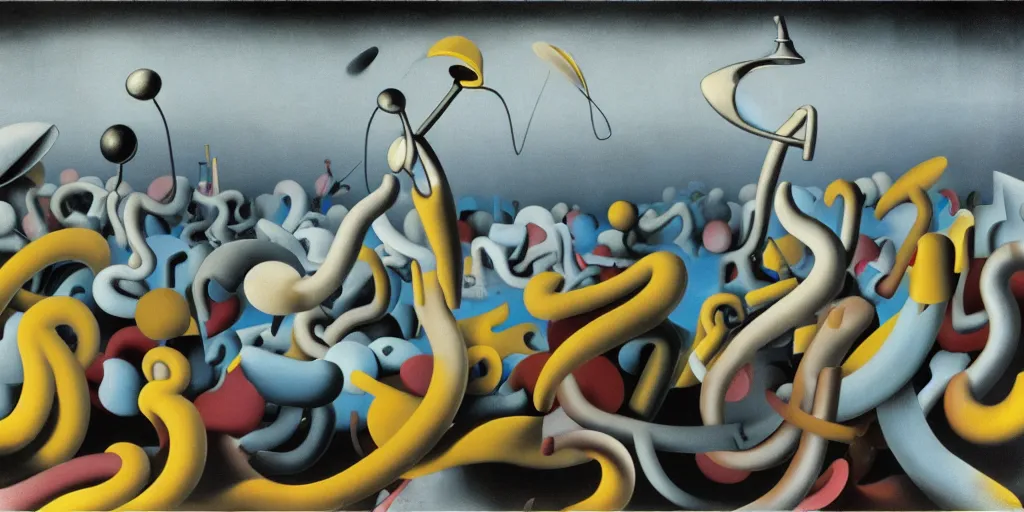Prompt: 🐌, by yves tanguy