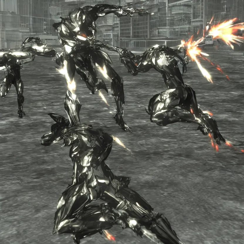 Prompt: ingame gameplay of metal gear rising on the nintendo 64