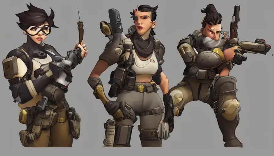 Prompt: Concept art for new Overwatch character: The Saboteur, French Special Ops, Short, Nimble, Sly, Silenced Pistol for Main Weapon, Uses Explosives, Charge Explosives, C4 Explosive, Roguish, Smoke Grenades, Dps, Martyrdom, Dark Humor, Widowmaker's former lover, Cursed, Immortal, Male, Rugged, Daggers, High-tech, Fast, Vanta Black and Light Green