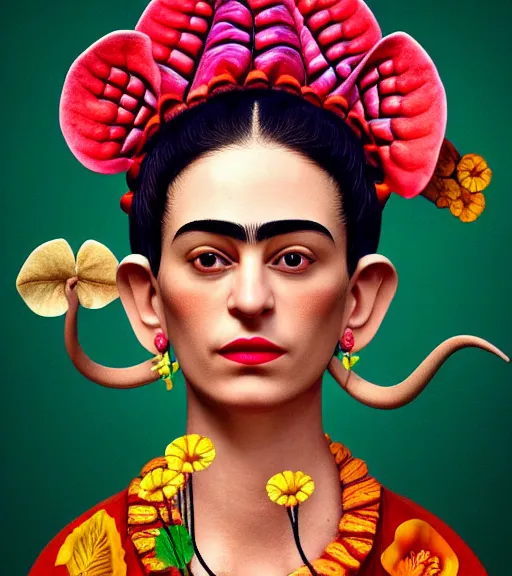 Image similar to an extremely detailed masterpiece of a mouse that has elephant ears and pondering what to do next, inspired by frida kahlo, digital art, cinematic lighting, trending in artstation, 4 k