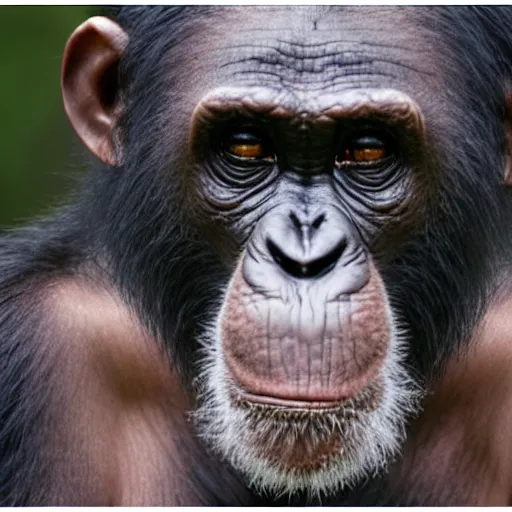 Image similar to mugshot of chimpanzee