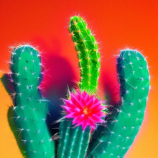 Image similar to neon sticky cactus