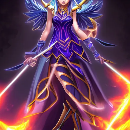 Image similar to beautiful dark magician girl, full body, mystical, ultra detailed, 4k