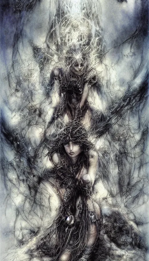 Prompt: rage, by luis royo,