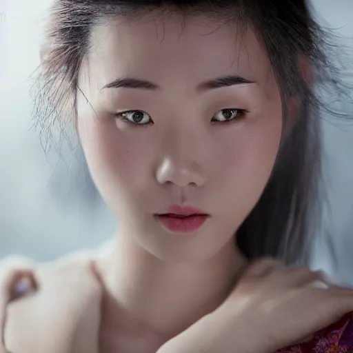 amazing asian woman, shot from movie, colors, sharpen, | Stable ...