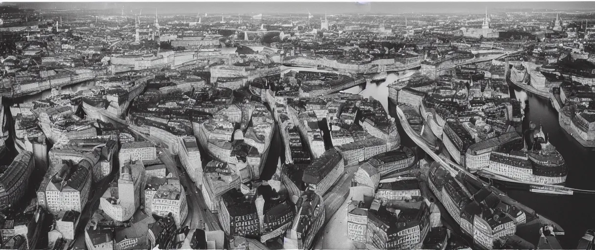 Image similar to Professional photo of Stockholm from the year 3000, Arriflex ii, 35mm lens, award-winning, city, traffic