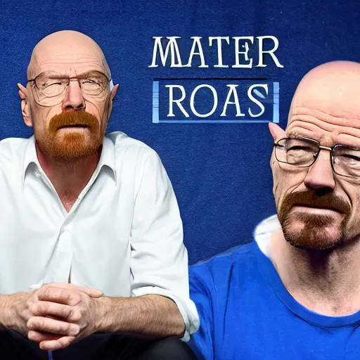 Prompt: Walter White as guest of Mark Rober on YouTube