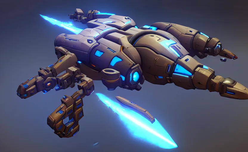 Image similar to an armored futuristic sci fi vehicle, overwatch skin