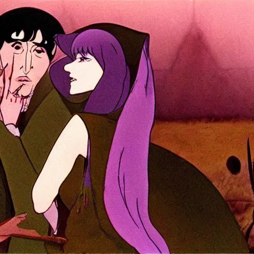 Image similar to a scene from the film belladonna of sadness