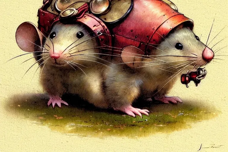 Image similar to adventurer ( ( ( ( ( 1 9 5 0 s retro future redwall book mouse. muted colors. ) ) ) ) ) by jean baptiste monge!!!!!!!!!!!!!!!!!!!!!!!!! chrome red