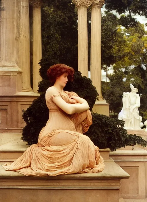 Image similar to preraphaelite colour photography by frederic leighton, 8 k