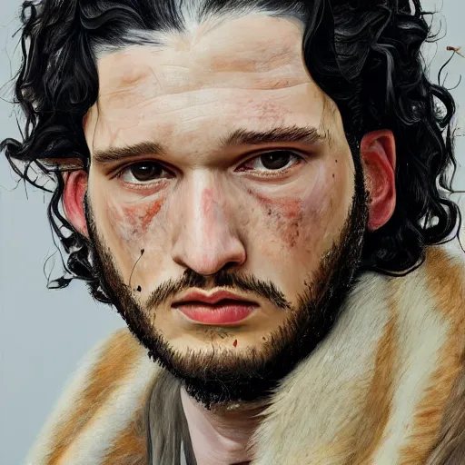 Prompt: high quality high detail painting by lucian freud, hd, jon snow