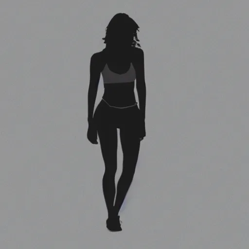 Prompt: silhouette of a tiny waist lady, lofi image
