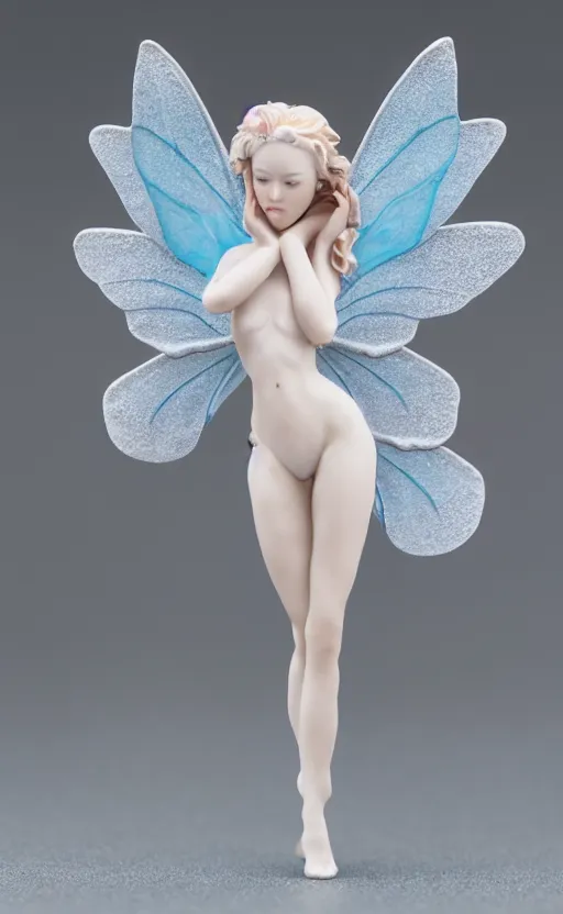 Image similar to !dream Porcelain fairy girl figure, 8k, studio photography, highly detailed