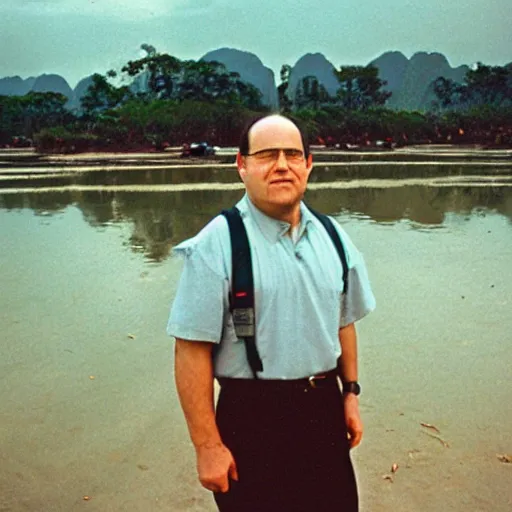 Prompt: george costanza in vietnam, 3 5 mm film photography