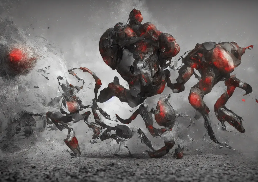 Prompt: Stable Diffusion AI beating up Dall-E, brutal, octane render,