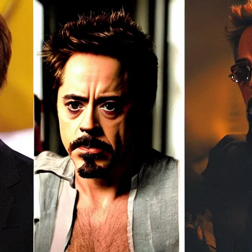 Prompt: Columbia is snubbed by a killer played by Robert Downey junior