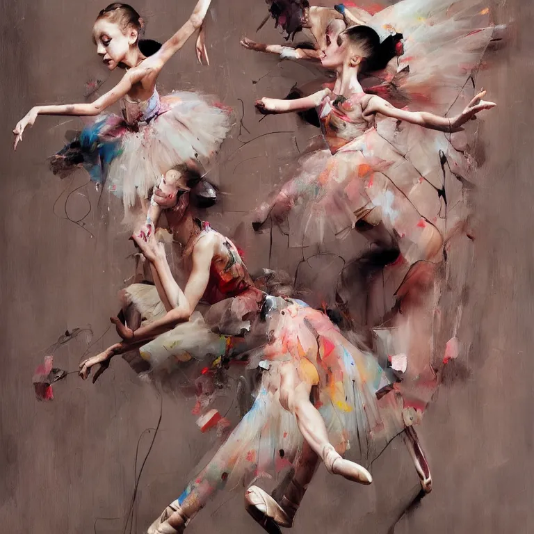 Prompt: ballerina recital in the style of adrian ghenie, 3 d render, esao andrews, jenny saville, surrealism, dark art by james jean, ross tran, optical illusions, modern cubism