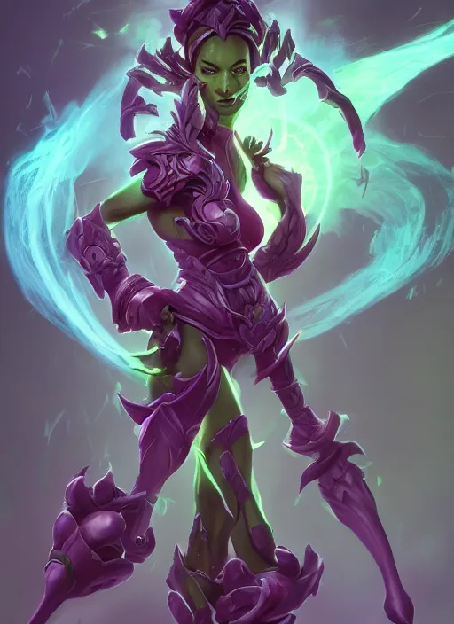 Image similar to female thresh, from league of legends, hyper detailed, digital art, trending in artstation, cinematic lighting, studio quality, smooth render, fluorescent skin, unreal engine 5 rendered, octane rendered, art style by klimt and nixeu and ian sprigger and wlop and krenz cushart