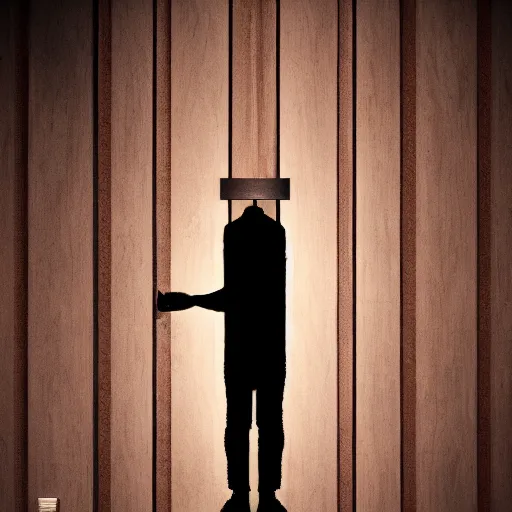 Image similar to poster for a short dramatic film called'liminal '. the poster follows the concept of liminality and the center element is a tiny wooden door. movie poster, advertisement, high detail, sharp, minimalistic, trending on artstation