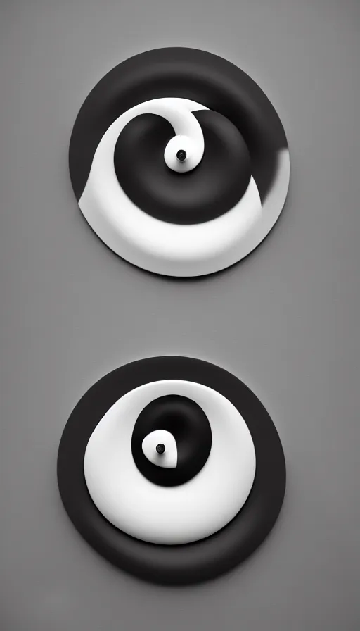 Prompt: Abstract representation of ying Yang concept, with Octane