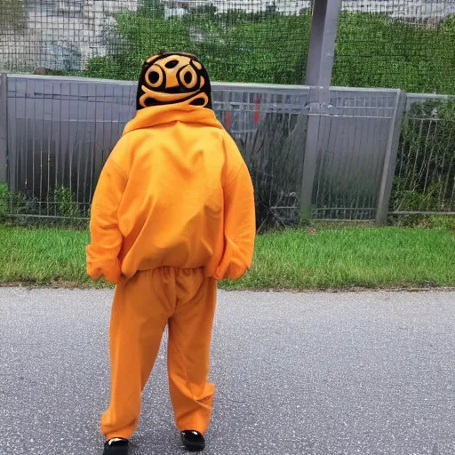 Image similar to bee dressed as inmate