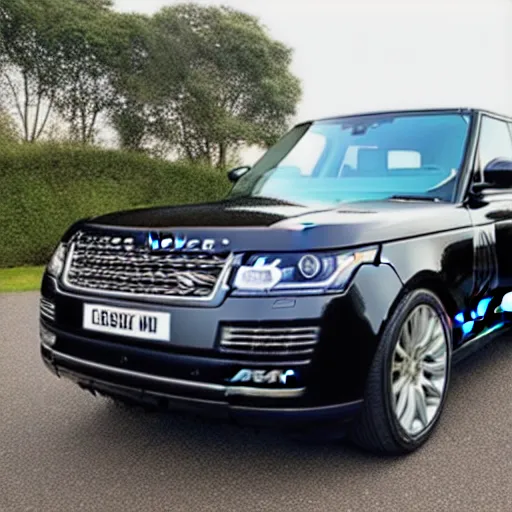 Prompt: range rover autobiography, black colour