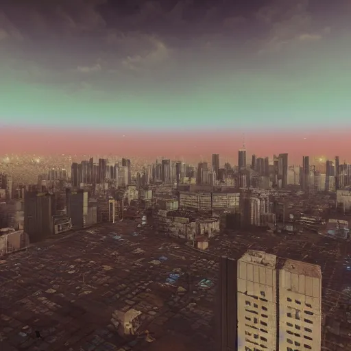 Image similar to tel aviv as an utopian cyberpunk city epic sky photography octane render hyper realistic detailed