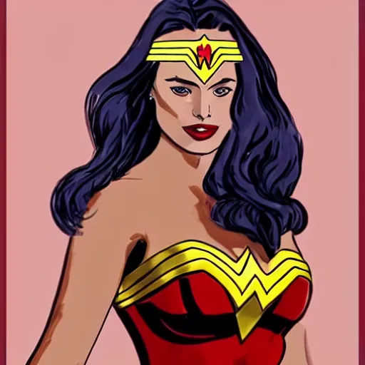 Image similar to A realistic portrait of margot robbie as wonder woman