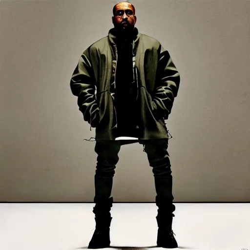 Image similar to the album art for kanye west's latest release