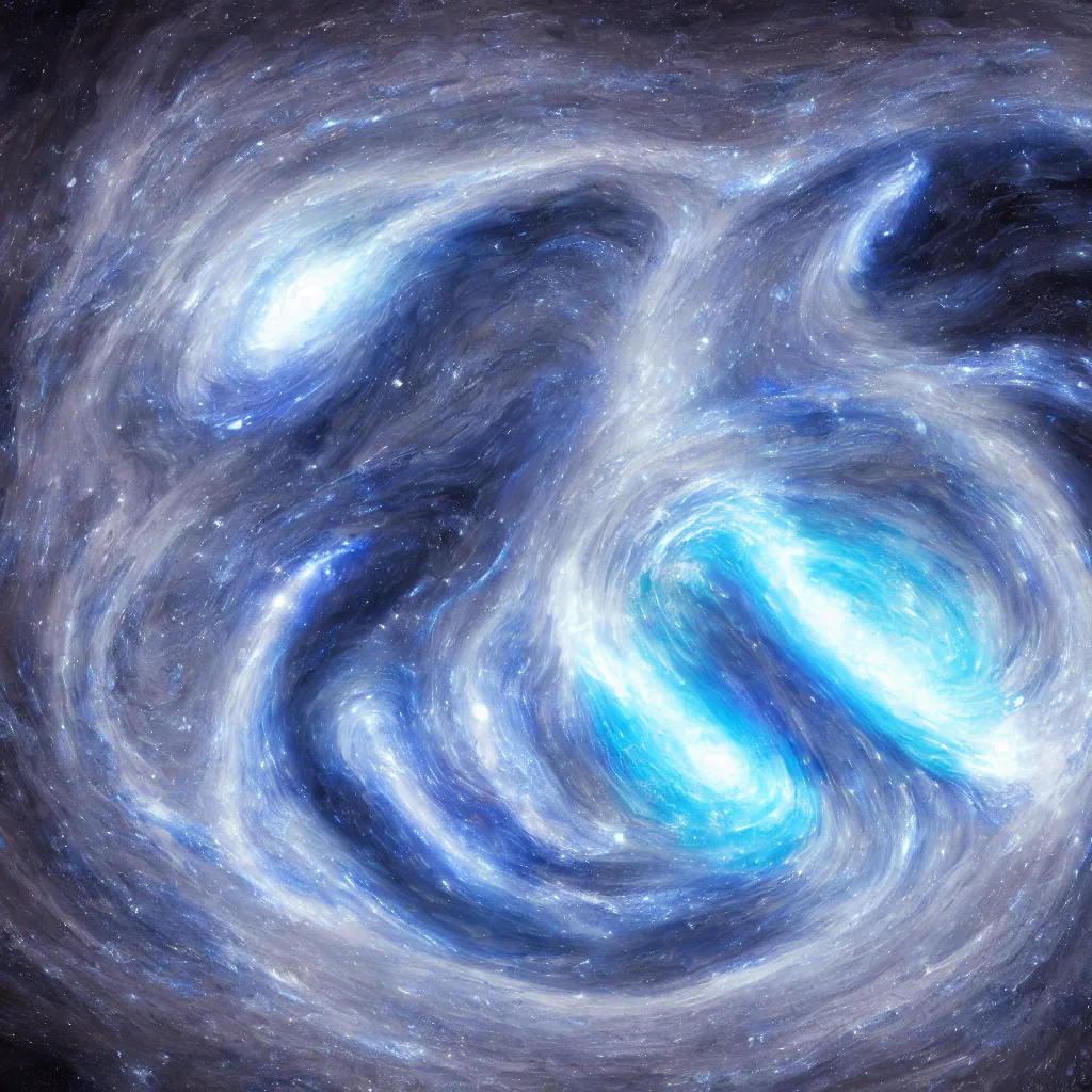 Prompt: gravitational galactic maelstrom, blue fire, vray, highly detailed