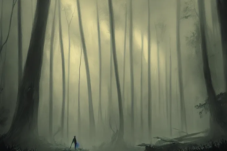 Image similar to Those who Dare Enter the Forest of the Witch, digital art, dark atmosphere by Marby Kwong, (((((((Makoto Shinkai Raphael Lacoste Martin Deschambault Finnian MacManus ArtStationhq IAMAG