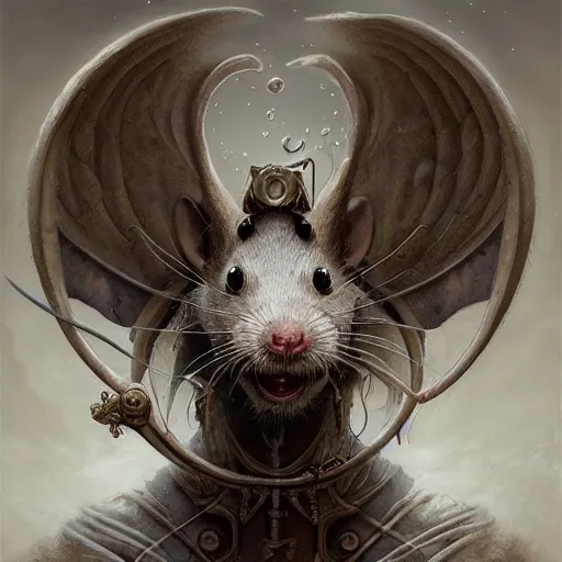 Prompt: front shot of an alchemist rat wearing a white coat, intricate, elegant, highly detailed, centered, concept art, smooth sharp focus, artgerm, Tomasz allen Kopera, Peter Mohrbacher